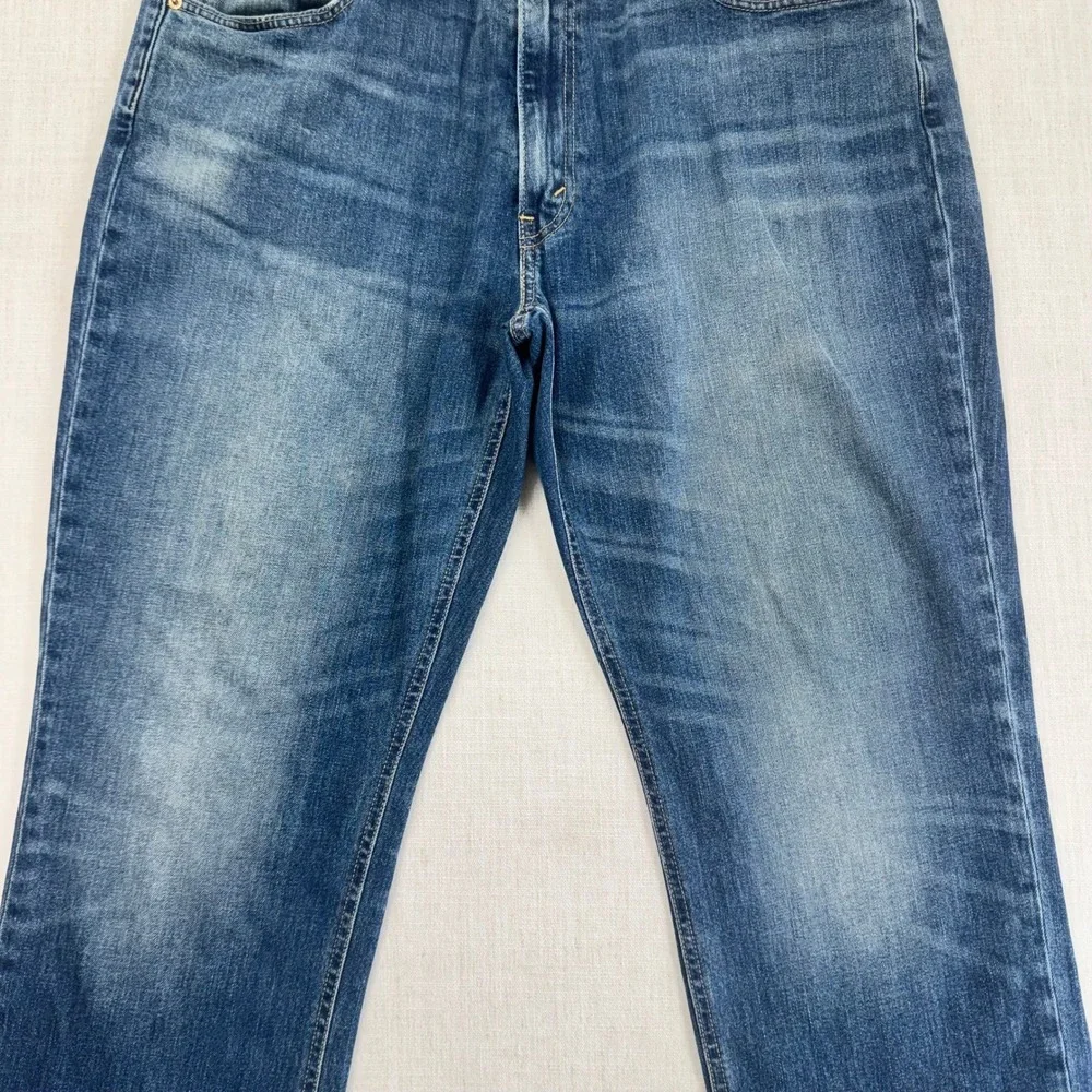 Levis‎ 541 Athletic Taper Mens Jeans 38x30 Blue Denim Medium Wash Distress Fade